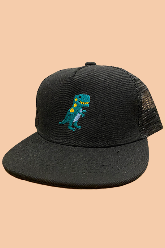Dino Kids Hat in Black by Short Stack Goods