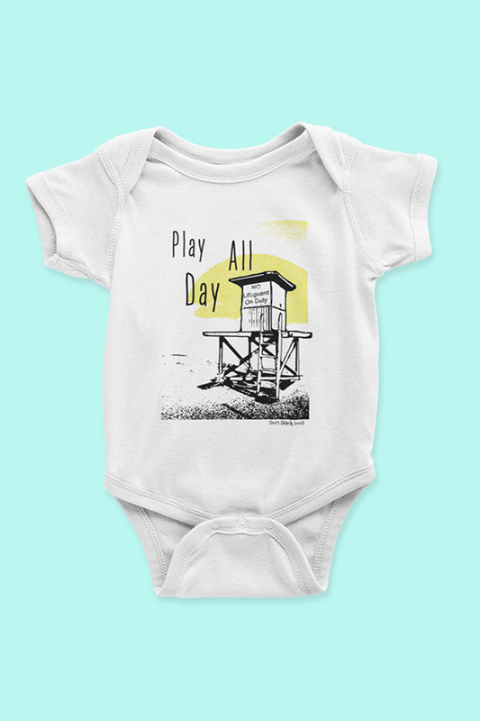 Play All Day Onesie | White
