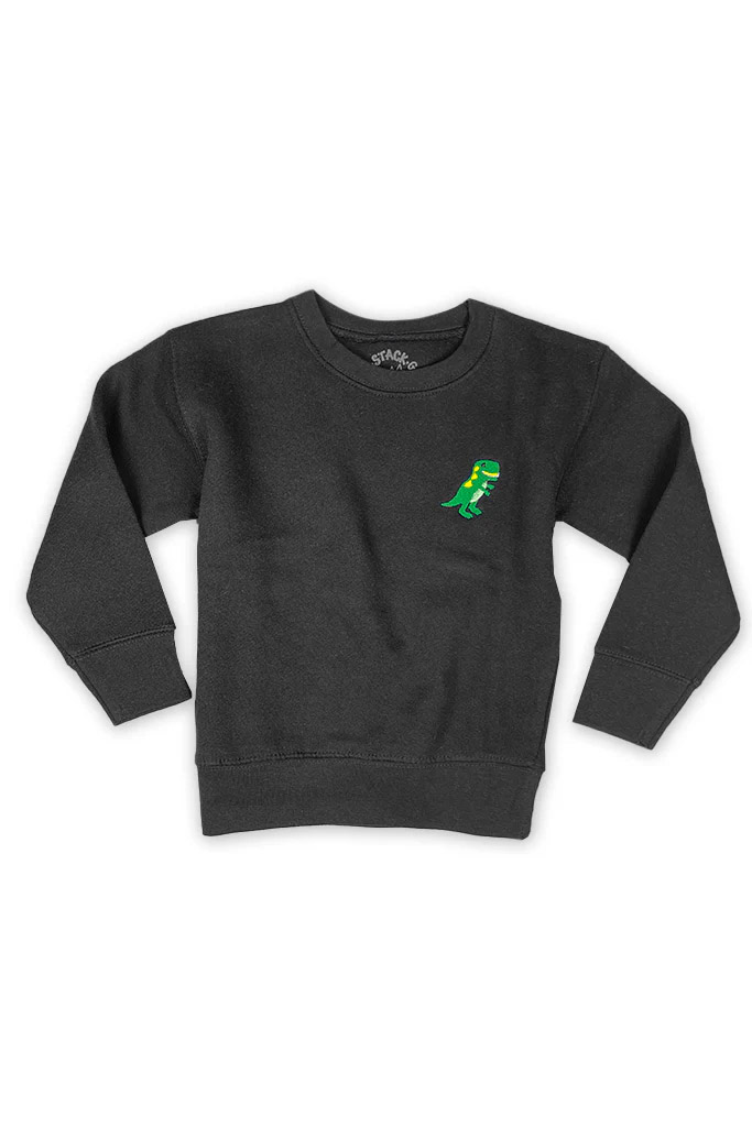 Dino Sweater on black