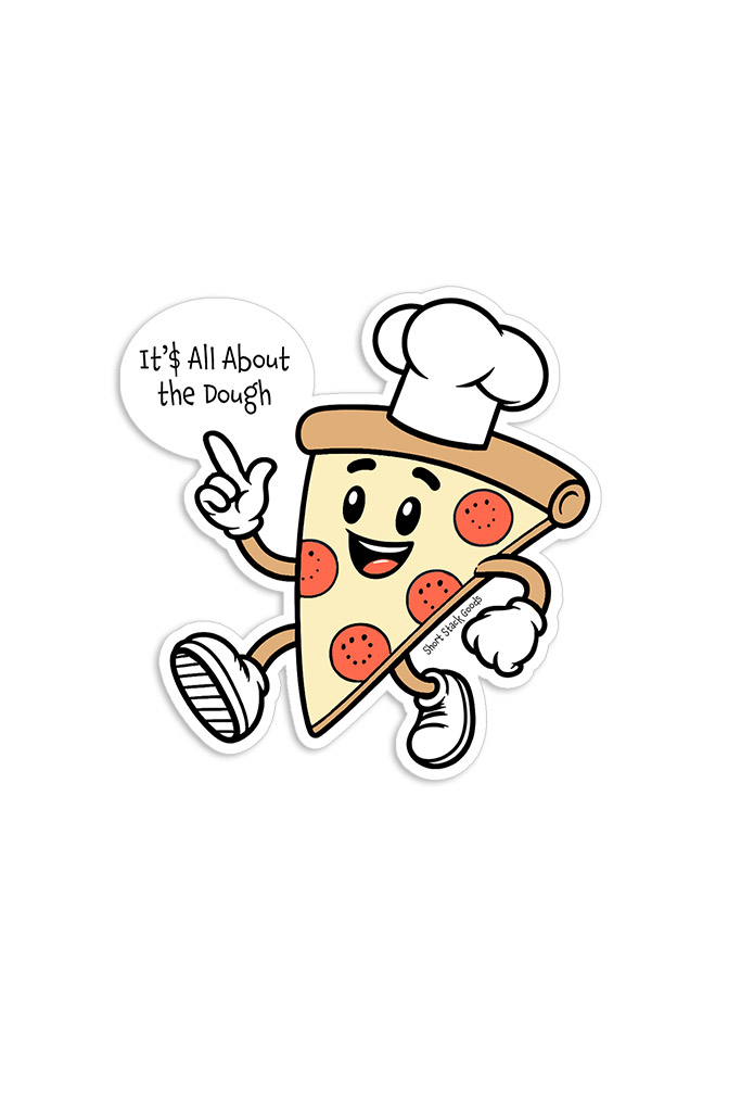 Pizza Man Sticker
