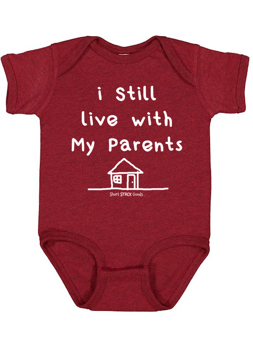 I Still Live onesie Garnet