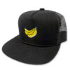 Banana Hat on Black with Mesh Back