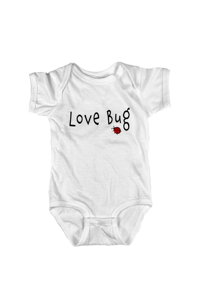 Love Bug Onesie on white