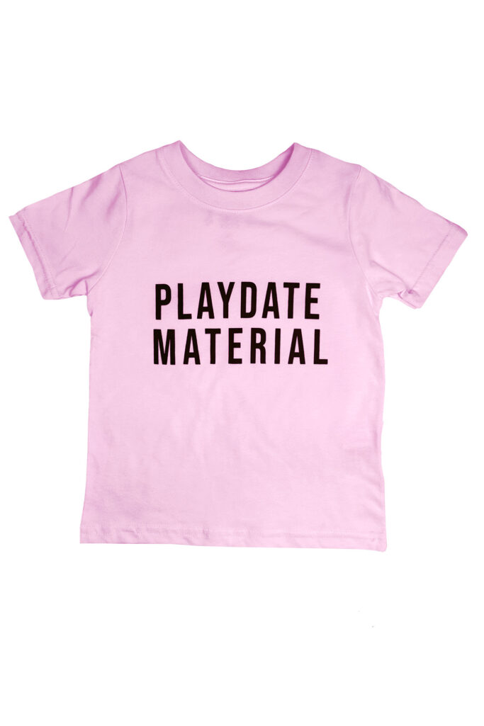 Playdate Material Tee Pink