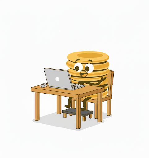 Shortie Typing on the computer 